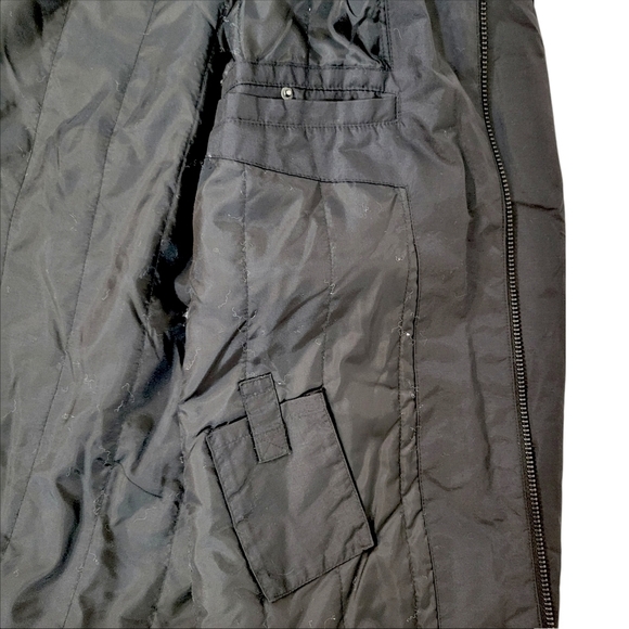 Kenneth Cole Black Nylon Heavy Zip Up Men's Jacket - Picture 4 of 7